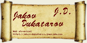 Jakov Dukatarov vizit kartica